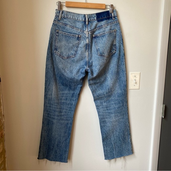 Zara Distressed Blue Denim Jeans US size 6 - Picture 4 of 7